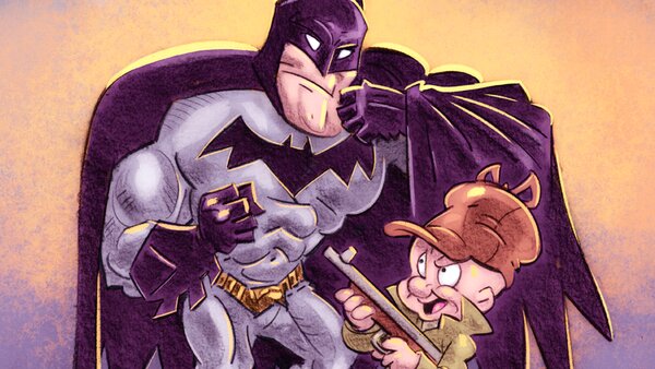 Batman Elmer Fudd Looney Tunes Crossover