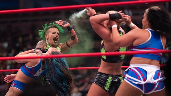 AEW Collision Skye Blue Ruby Soho Toni Storm Willow Nightingale