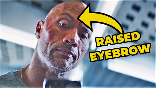 The Rock Eyebrow Raise Face Meme Poster