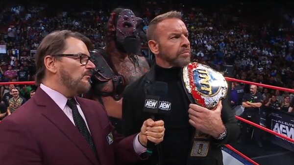 AEW Collision Luchasaurus Christian Cage