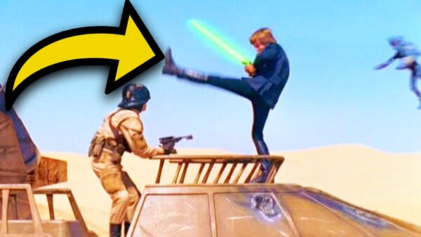 Star Wars Return of the Jedi Luke Skywalker Force Kick