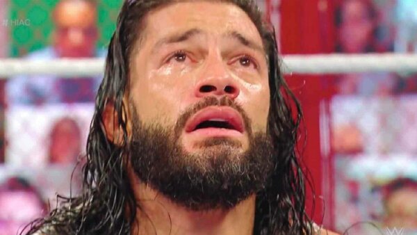 Roman Reigns crying