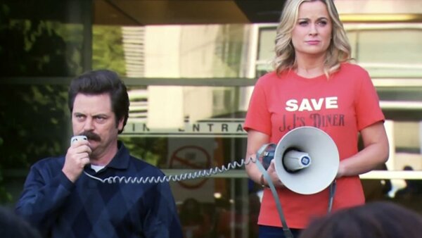 Parks and Recreation Ron Swanson Leslie Knope