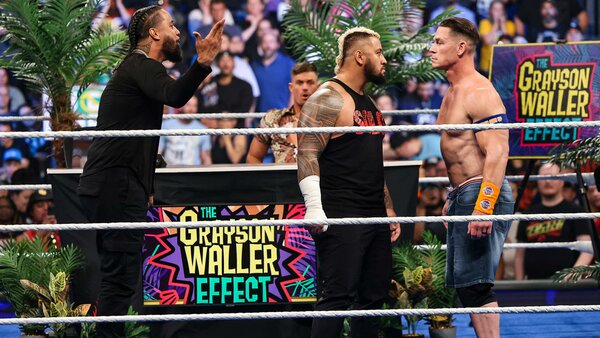 John Cena Jimmy Uso Solo Sikoa Grayson Waller