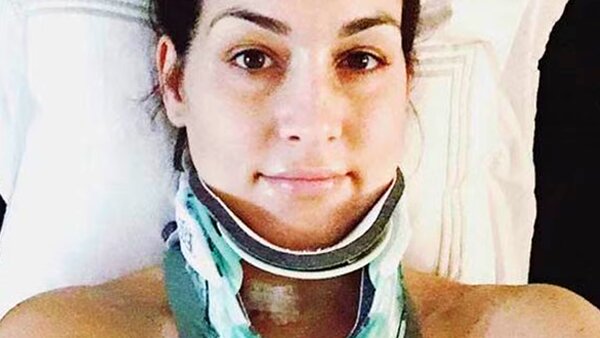 Nikki Bella neck brace