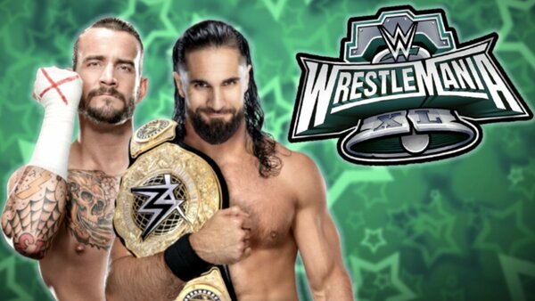 WWE WrestleMania 40 XL CM Punk Seth Rollins