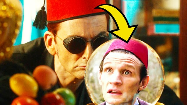 Good Omens 2 David Tennant Doctor Who Matt Smith fez