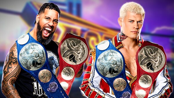 Cody Rhodes Jey Uso Undisputed WWE Tag Team Champions
