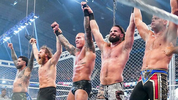 WWE Survivor Series WarGames 2023 Jey Uso Sami Zayn Randy Orton Seth Rollins Cody Rhodes