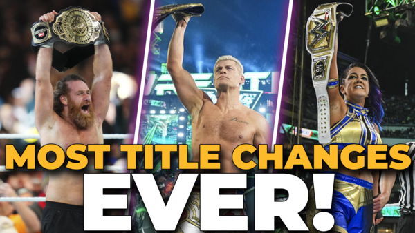 WWE most title changes