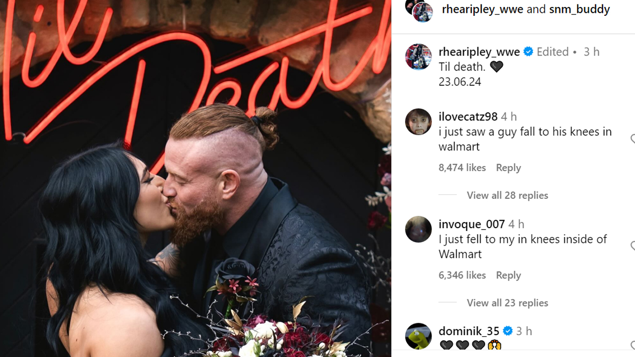 Rhea Ripley And Buddy Matthews Get Married